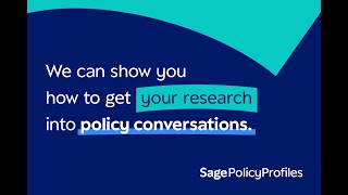 Sage Policy Profiles Demonstration