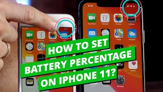 How to set battery percentage on iPhone 11 / XS / XR / X ?