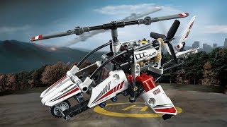 Lego Technic 42057 Ultralight Helicopter (Speed of build 12x)