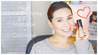 Milani Conceal +Perfect 2 in 1 Foundation⎪First Impressions & Demo