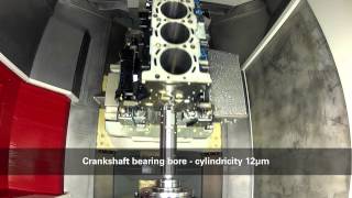 Complete machining of crankcases on a fully-automatic Heckert manufacturing system