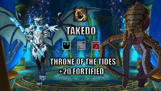 WoW Aug Evoker  Mythic+ 10.2 POV | +20 Throne of the Tides | Fortified | Dragonflight Season 3