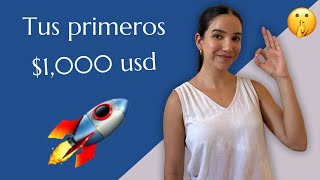 Cómo ganar tus primeros $1,000 usd por internet SIN INVERSIÓN 💸 😎 (3 simples pasos)