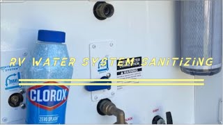 RV Water System Sanitizing