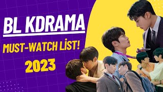 Korean BL Dramas of 2023 #bl #kdrama