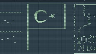 What Turkey Flag Sounds Like - MIDI Art