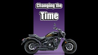 Changing the time on a Kawasaki Vulcan S