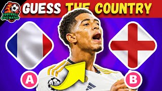 GUESS THE COUNTRY OF THE FOOTBALL PLAYER ⚽️🌍 | FOOTBALL QUIZ 2024