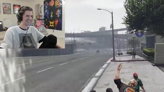 xQc (X) and a bunch a people decide to pop out open fire hydrant| NoPixel 3.0|