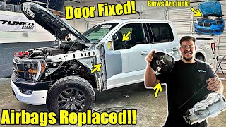 Fixing All the Body Damage On The 2023 Ford F150 Tremor And The Interior is Complete!!!