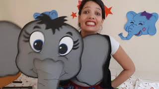 O elefante assustado.