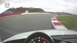 Lapping Silverstone in new 2014 Mazda 3