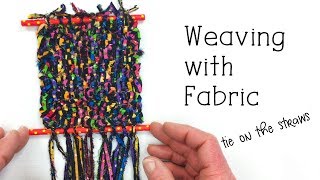 Weaving with Fabric - Getting it Ready to Hang