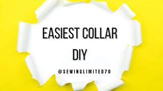 How to cut and sew flat collar