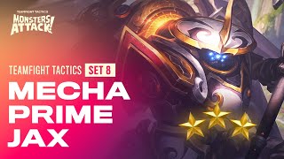 TFT Set 8 Gameplay Reveal | MECHA PRIME JAX | TFT Monsters Attack New Units, Synergies, Augments