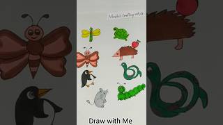 Draw with Me 1,2,3,4,5,6,7,8/Easy drawing tutorial #viralvideo #draw #shortsfeeds