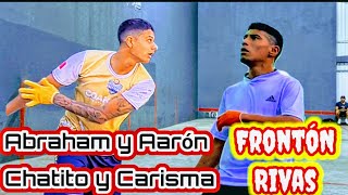 Abraham y Aarón vs Chatito y Carisma Frontón Rivas Primer partido