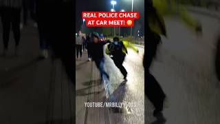 POLICE Chase At Car Meet! #shorts