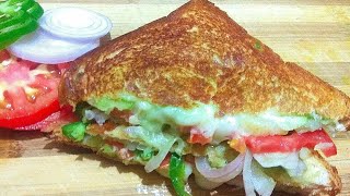 Quick Sandwich Recipe/ Veg Cheese Grilled Sandwich Recipes / Breakfast Recipes / Lunch box Recipes