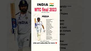 WTC final team India 😱💥❤️ #shorts #teamindia #viral #wtc #indvspak #indvsaus #icc #msdhoni #kohli