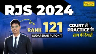 RJS 2024 | Sudarshan Purohit Rank - 121st Complete Interview | Law Prep Judiciary