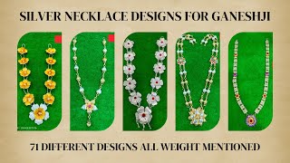 silver necklace designs for Ganeshji #shagun jewellers @SHAGUNJEWELLERSMUMBAI