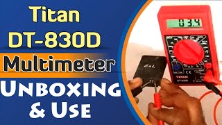 Titan DT-830D Digital Multimeter Unboxing and How to use Multimeter in Urdu/Hindi