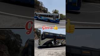 #tnstcbus and #ramanibus in sharp curve ghat road #drivingskills #buslovers #hairpinbends