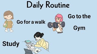 Daily routine in English| daily routine vocabulary