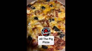 ALL THE PIG PIZZA 🍕 🐷🔥 #backyardbbq #pizza #foodstagram #instagram #foodtiktok #food #bbq 🔥❤️