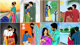 Beautiful Cartoon Couple dp photo | Cartoon Couple images | Cartoon couple dp/pics/images/photo