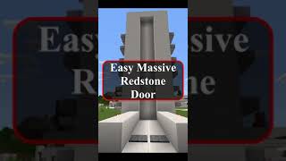 Easy Massive Redstone Door #Shorts