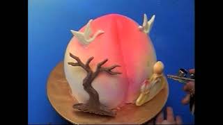 Cake decoration. Peach.蛋糕裝飾.桃子  Украшение торта.Персик.