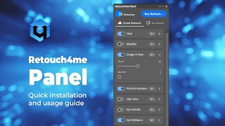 Retouch4me PANEL for Photoshop: Quick installation and usage guide