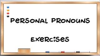 1_Personal Pronouns   10 ejercicios para resolver