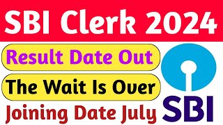 Sbi Clerk Mains Result 2024 || sbi clerk result date 2024