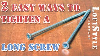 2 простых способа закрутить длинные саморезы / 2 easy ways to tighten a long screw