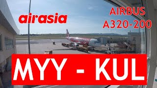 TRIP REPORT | AirAsia Airbus A320-200 AK5652: Miri MYY ✈ KL Int'l KUL | Short Trip Report