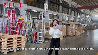 FINE aluminum Ladder factory production process video#ladder