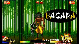 Samurai Shodown III: Basara playthrough lvl-8 bust 【60fps】