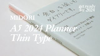 Get ready for 2024: #MIDORI A5 2024 Planner Thin Type