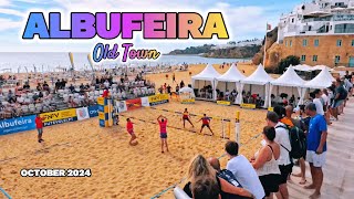 ALBUFEIRA Old Town October 2024. BEACH ENDING!! Bars Restaurants Shops Market Square