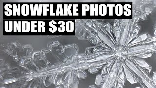 Macro snowflake photos for under $30