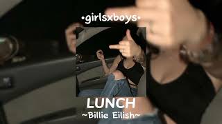 LUNCH // Billie Eilish // speed up 🥞🎧