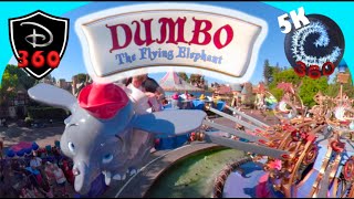 Dumbo 360 5K FULL RIDE Disneyland California