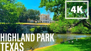 [4K] The Beverly Hills Of Dallas-Highland Park Walking Tour