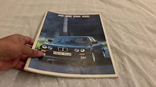 BMW 3-Series E30 | Brochure Catalogue | Video | Detailed Flip Through