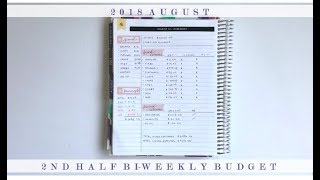 AUGUST 2018 BIWEEKLY BUDGET | 2nd Half of August