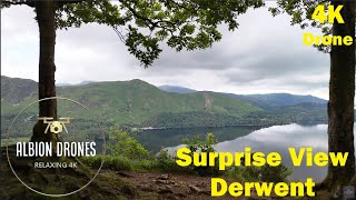 The Surprise View, Borrowdale, Keswick / Derwent Water, Lake District - DJI AIR3 4K