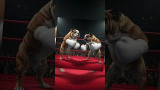 Knockout! This Dog Knocks Out His Opponent with One Punch #cuteanimals #funny #dogshorts